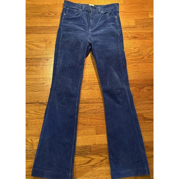 BDG Urban Outfitters Women’s Blue Corduroy Flare Pants Size W30L34 - Picture 2 of 7